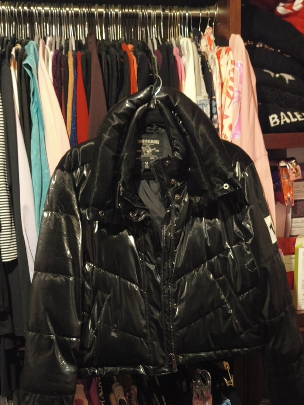 Black Puffer Coat Jacket - True Religion